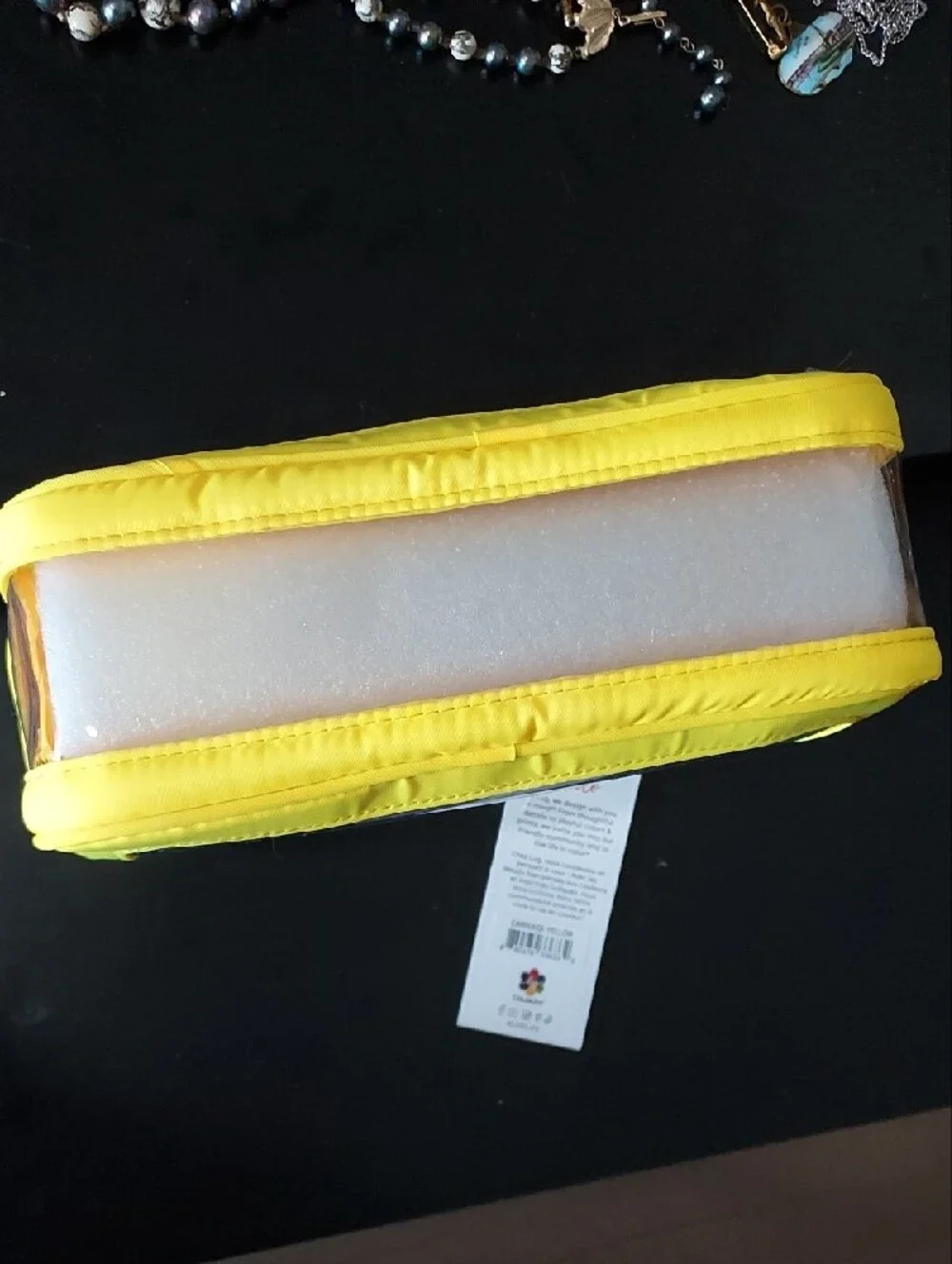 lug Yellow Clear-Front Travel Cosmetic Pouch